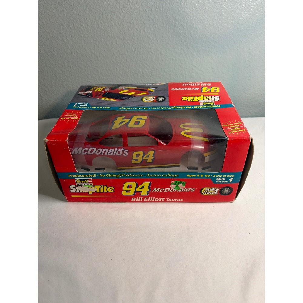 Revell SnapTite Bill Elliott McDonald's 94 Ford Taurus NASCAR Model Kit 85-1365